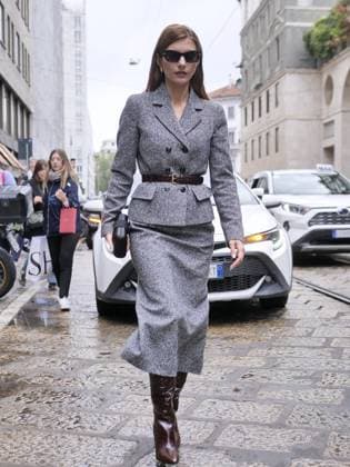 Milan, Milan Women s Fashion Week Spring Summer 2026 - Women s Fashion, Spring Summer 2026 - Luisa Spagnoli fashion show - arrivals - In the photo: guest  Copyright: xLucaxPontix xipa-agency.netx xLucaPonti IpaAgencyx IPA_Agency_IPA65847039