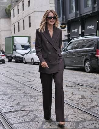 Milan, Milan Women s Fashion Week Spring Summer 2026 - Women s Fashion, Spring Summer 2026 - Luisa Spagnoli fashion show - arrivals - In the photo: guest  Copyright: xLucaxPontix xipa-agency.netx xLucaPonti IpaAgencyx IPA_Agency_IPA65846889