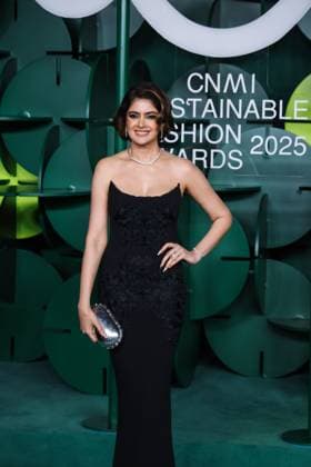 Milan, Milan Women s Fashion Week Spring Summer 2026 - Women s Fashion, Spring Summer 2026 - CNMI Sustainable Fashion Awards 2025 at Teatro alla Scala - Guest arrivals photocall. Pictured: Kulsum Shadab Wahab  Copyright: xAlessandroxBremecx xipa-agency.netx xx IPA_Agency_IPA65849004