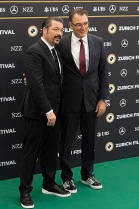 James Vanderbilt and Christian Jungen at the premiere of the feature film Nuremberg Nürnberg at the 21 Zurich Film Festival 2025 at the Festival Center Zurich, 27 09 2025 Foto:xA.xRaemyx xFuturexImagex nuremberg_5937