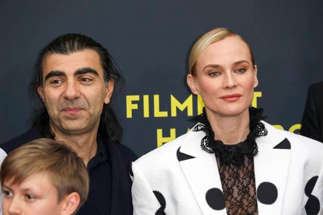 abb Diane Kruger, Fatih Akin director actress on the red carpet at the Kino Film Premiere Amrum at Filmfest Hamburg at Cinemaxx Kino am Dammtor on September 27, 2025 in Hamburg Hamburg Germany