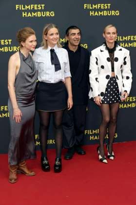 Lisa Hagmeister, Laura Tonke, Fatih Akin and Diane Kruger at the premiere of the movie Amrum at the 33 Filmfest Hamburg 2025 at Cinemaxx Dammtor Hamburg, 27 09 2025 Foto:xgbrcix xFuturexImagex amrum_5869