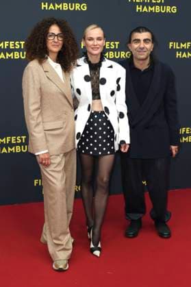 Malika Rabahallah, Diane Kruger and Fatih Akin at the premiere of the film Amrum at the 33 Filmfest Hamburg 2025 at Cinemaxx Dammtor Hamburg, 27 09 2025 Foto:xgbrcix xFuturexImagex amrum_5891