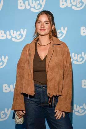 abb Julia Thiele as guest on the blue carpet at the movie premiere Bluey in the movie theater Kuechenspass Kollektion at CinemaxX Berlin Potsdamer Platz on 27 09 2025 in Berlin Berlin Germany