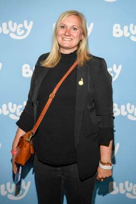 abb Mareike Dries as a guest on the blue carpet at the film premiere Bluey in the Kuechenspass Collection cinema at CinemaxX Berlin Potsdamer Platz on 27 09 2025 in Berlin Berlin Germany