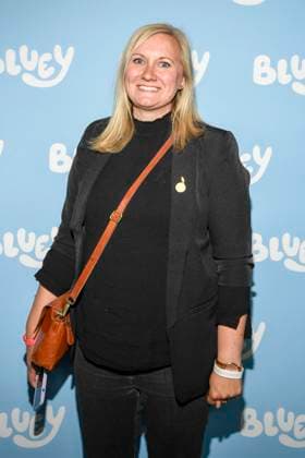abb Mareike Dries as a guest on the blue carpet at the film premiere Bluey in the Kuechenspass Collection cinema at CinemaxX Berlin Potsdamer Platz on 27 09 2025 in Berlin Berlin Germany