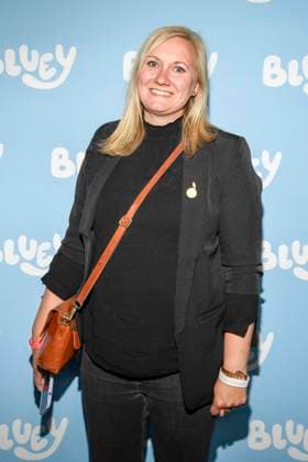 abb Mareike Dries as a guest on the blue carpet at the film premiere Bluey in the Kuechenspass Collection cinema at CinemaxX Berlin Potsdamer Platz on 27 09 2025 in Berlin Berlin Germany
