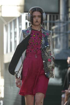 Milan, Milan Women s Fashion Week Spring Summer 2026 - Women s Fashion, Spring Summer 2026. - Francesca Liberatore fashion show - catwalk in the photo: Model  Copyright: xRiccardoxGIordanox xipa-agency.netx xRiccardoxGiordano IPAx IPA_Agency_IPA65863709