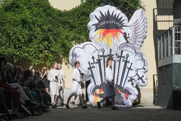 Milan, Milan Women s Fashion Week Spring Summer 2026 - Women s Fashion, Spring Summer 2026. - Francesca Liberatore fashion show - catwalk in the photo: Model  Copyright: xRiccardoxGIordanox xipa-agency.netx xRiccardoxGiordano IPAx IPA_Agency_IPA65863762