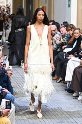 Milan, Milan Women s Fashion Week Spring Summer 2026 - Women s Fashion, Spring Summer 2026. - Calcaterra fashion show - catwalk - photo: model  Copyright: xSimonaxChiocciax xipa-agency.netx xFotosickix IPA_Agency_IPA65873224