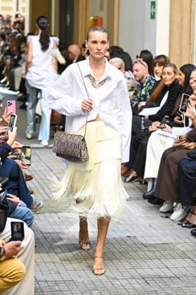 Milan, Milan Women s Fashion Week Spring Summer 2026 - Women s Fashion, Spring Summer 2026. - Calcaterra fashion show - catwalk - photo: model  Copyright: xSimonaxChiocciax xipa-agency.netx xFotosickix IPA_Agency_IPA65873231