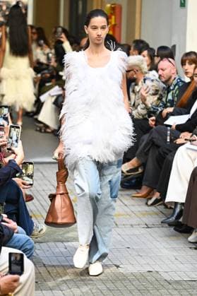 Milan, Milan Women s Fashion Week Spring Summer 2026 - Women s Fashion, Spring Summer 2026. - Calcaterra fashion show - catwalk - photo: model  Copyright: xSimonaxChiocciax xipa-agency.netx xFotosickix IPA_Agency_IPA65873227