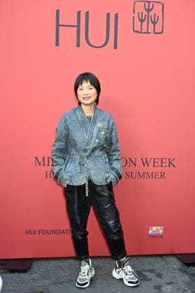Milan, Milan Women s Fashion Week Spring Summer 2026 - Women s Fashion, Spring Summer 2026 - HUI fashion show - guests - photo: Zhao Huizhou  Copyright: xSimonaxChiocciax xipa-agency.netx xFotosickix IPA_Agency_IPA65874488
