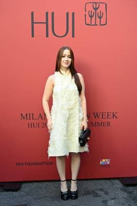 Milan, Milan Women s Fashion Week Spring Summer 2026 - Women s Fashion, Spring Summer 2026 - HUI fashion show - guests - photo: Asya Yavuzcetin  Copyright: xSimonaxChiocciax xipa-agency.netx xFotosickix IPA_Agency_IPA65874497