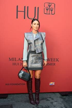 Milan, Milan Women s Fashion Week Spring Summer 2026 - Women s Fashion, Spring Summer 2026 - HUI fashion show - guests - photo: Valentina Pesce  Copyright: xSimonaxChiocciax xipa-agency.netx xFotosickix IPA_Agency_IPA65874516