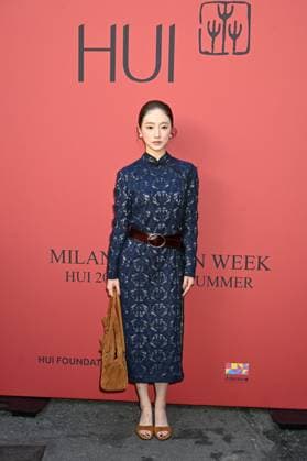 Milan, Milan Women s Fashion Week Spring Summer 2026 - Women s Fashion, Spring Summer 2026 - HUI fashion show - guests - photo: Xin Yao Zhang  Copyright: xSimonaxChiocciax xipa-agency.netx xFotosickix IPA_Agency_IPA65874550
