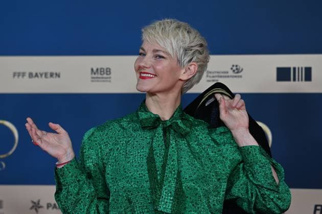 Anna Martine Freemanm actress , single picture,cropped single motif,portrait,portrait,portrait movie premiere MOMO on 128 09 2025 at the Mathaeser cinema in Munich
