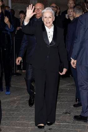 MFW Giorgio Armani arrivals MP Glenn Close arrives to Pinacoteca of Brera to attending the Giorgio Armani fashion show during Milan s Fashion Week Womenswear Spring Summer 2026, on September 28, 2025 in Milan (Italy). Photo by Marco Piovanotto Abacapress.com  Copyright: xPiovanottoxMarco ABACAx