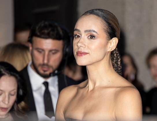 MFW Giorgio Armani arrivals MP Nathalie Emmanuel arrives to Pinacoteca of Brera to attending the Giorgio Armani fashion show during Milan s Fashion Week Womenswear Spring Summer 2026, on September 28, 2025 in Milan (Italy). Photo by Marco Piovanotto Abacapress.com  Copyright: xPiovanottoxMarco ABACAx