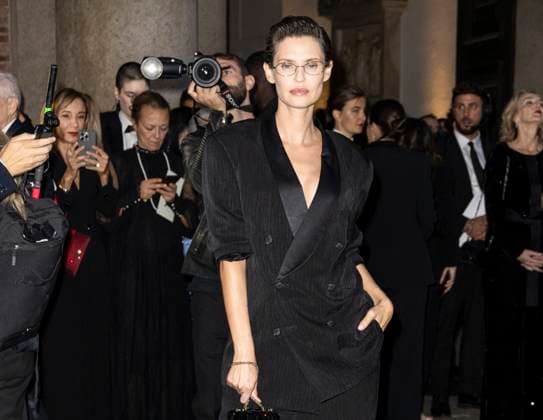 MFW Giorgio Armani arrivals MP Bianca Balti arrives to Pinacoteca of Brera to attending the Giorgio Armani fashion show during Milan s Fashion Week Womenswear Spring Summer 2026, on September 28, 2025 in Milan (Italy). Photo by Marco Piovanotto Abacapress.com  Copyright: xPiovanottoxMarco ABACAx