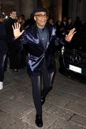 MFW Giorgio Armani arrivals MP Spike Lee arrives to Pinacoteca of Brera to attending the Giorgio Armani fashion show during Milan s Fashion Week Womenswear Spring Summer 2026, on September 28, 2025 in Milan (Italy). Photo by Marco Piovanotto Abacapress.com  Copyright: xPiovanottoxMarco ABACAx