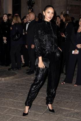 MFW Giorgio Armani arrivals MP Eiza González arrives to Pinacoteca of Brera to attending the Giorgio Armani fashion show during Milan s Fashion Week Womenswear Spring Summer 2026, on September 28, 2025 in Milan (Italy). Photo by Marco Piovanotto Abacapress.com  Copyright: xPiovanottoxMarco ABACAx