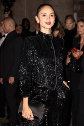 MFW Giorgio Armani arrivals MP Eiza González arrives to Pinacoteca of Brera to attending the Giorgio Armani fashion show during Milan s Fashion Week Womenswear Spring Summer 2026, on September 28, 2025 in Milan (Italy). Photo by Marco Piovanotto Abacapress.com  Copyright: xPiovanottoxMarco ABACAx