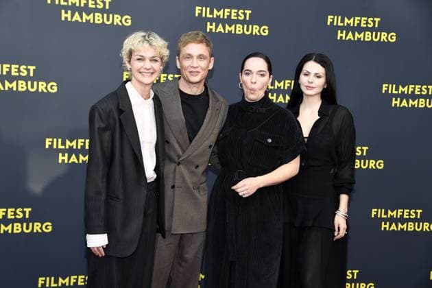 Luise Heyer, Matthias Schweighöfer, Verena Altenberger and Ruby O Fee at the premiere Das Leben der Wünsche as part of the Hamburg Film Festival in Hamburgon 28 09 2025