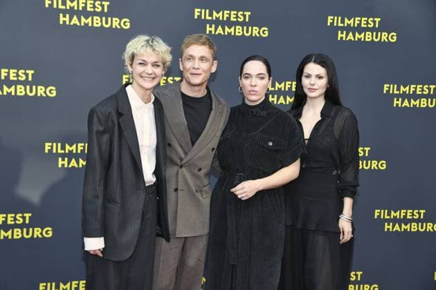 Luise Heyer, Matthias Schweighöfer, Verena Altenberger and Ruby O Fee at the premiere Das Leben der Wünsche as part of the Hamburg Film Festival in Hamburgon 28 09 2025