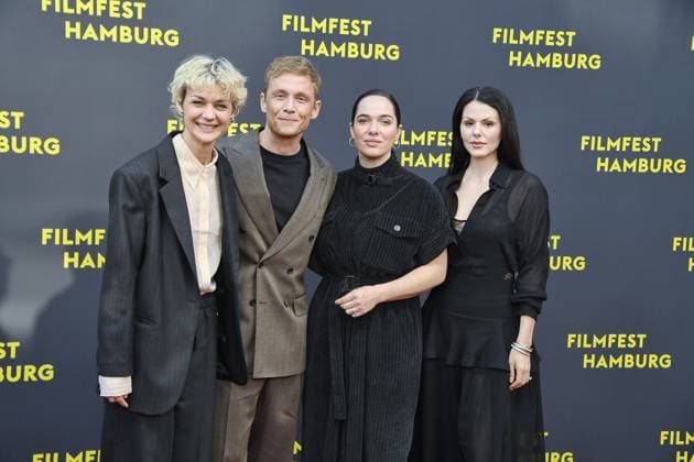 Luise Heyer, Matthias Schweighöfer, Verena Altenberger and Ruby O Fee at the premiere Das Leben der Wünsche as part of the Hamburg Film Festival in Hamburgon 28 09 2025