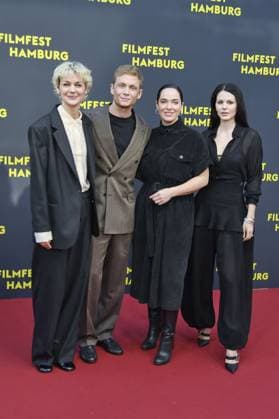 Luise Heyer, Matthias Schweighöfer, Verena Altenberger and Ruby O Fee at the premiere Das Leben der Wünsche as part of the Hamburg Film Festival in Hamburgon 28 09 2025