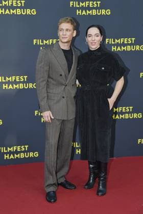Verena Altenberger, Matthias Schweighöfer at the premiere Das Leben der Wünsche at the Filmfest Hamburg in Hamburgon 28 09 2025