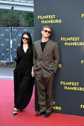 Ruby O Fee and Matthias Schweighöfer at the premiere Das Leben der Wünsche as part of the Filmfest Hamburg in Hamburgon 28 09 2025