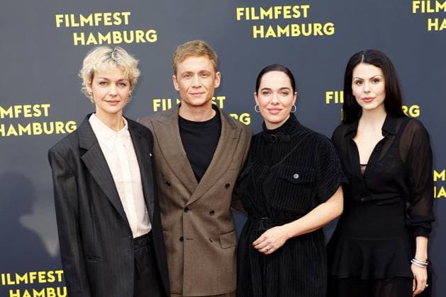 Luise Heyer, Matthias Schweighoefer, Verena Altenberger and Ruby O Fee at the Das Leben der Wuensche film premiere on 28 09 2025 as part of the 33 Filmfest in Hamburg Matthias Schweighoefer Ruby O Fee Das Leben der Wuensche celebrates its premiere at the Filmfest in Hamburg