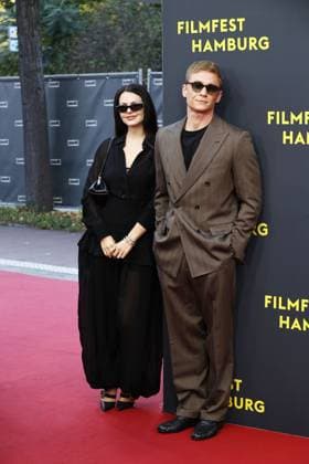 Ruby O Fee and Matthias Schweighoefer at the Das Leben der Wuensche film premiere on 28 09 2025 as part of the 33 Filmfest in Hamburg Matthias Schweighoefer Ruby O Fee Das Leben der Wuensche celebrates its premiere at the Filmfest in Hamburg
