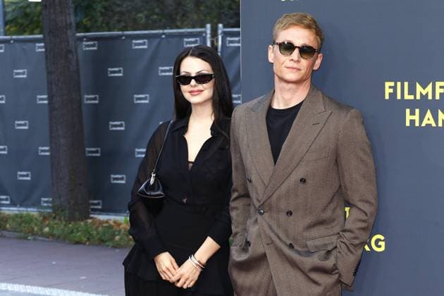 Ruby O Fee and Matthias Schweighoefer at the Das Leben der Wuensche film premiere on 28 09 2025 as part of the 33 Filmfest in Hamburg Matthias Schweighoefer Ruby O Fee Das Leben der Wuensche celebrates its premiere at the Filmfest in Hamburg