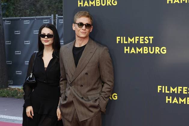 Ruby O Fee and Matthias Schweighoefer at the Das Leben der Wuensche film premiere on 28 09 2025 as part of the 33 Filmfest in Hamburg Matthias Schweighoefer Ruby O Fee Das Leben der Wuensche celebrates its premiere at the Filmfest in Hamburg