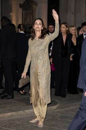 MFW Giorgio Armani arrivals MP Eugenia Silva arrives to Pinacoteca of Brera to attending the Giorgio Armani fashion show is held during Milan s Fashion Week Womenswear Spring Summer 2026, on September 28, 2025 in Milan (Italy). Photo by Marco Piovanotto Abacapress.com  Copyright: xPiovanottoxMarco ABACAx