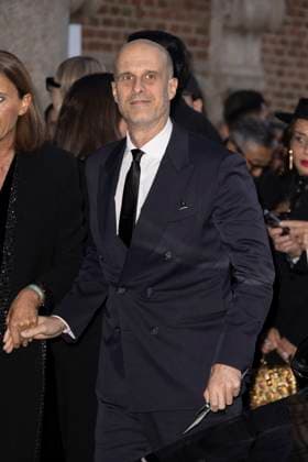 MFW Giorgio Armani arrivals MP Edoardo Ponti arrives to Pinacoteca of Brera to attending the Giorgio Armani fashion show is held during Milan s Fashion Week Womenswear Spring Summer 2026, on September 28, 2025 in Milan (Italy). Photo by Marco Piovanotto Abacapress.com  Copyright: xPiovanottoxMarco ABACAx