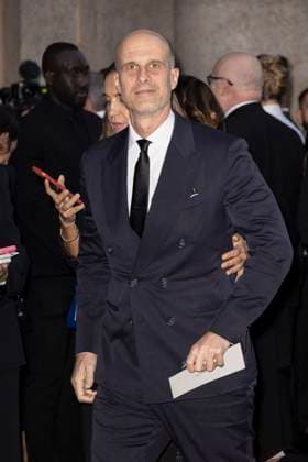 MFW Giorgio Armani arrivals MP Edoardo Ponti arrives to Pinacoteca of Brera to attending the Giorgio Armani fashion show is held during Milan s Fashion Week Womenswear Spring Summer 2026, on September 28, 2025 in Milan (Italy). Photo by Marco Piovanotto Abacapress.com  Copyright: xPiovanottoxMarco ABACAx