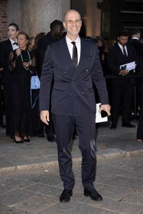 MFW Giorgio Armani arrivals MP Edoardo Ponti arrives to Pinacoteca of Brera to attending the Giorgio Armani fashion show is held during Milan s Fashion Week Womenswear Spring Summer 2026, on September 28, 2025 in Milan (Italy). Photo by Marco Piovanotto Abacapress.com  Copyright: xPiovanottoxMarco ABACAx