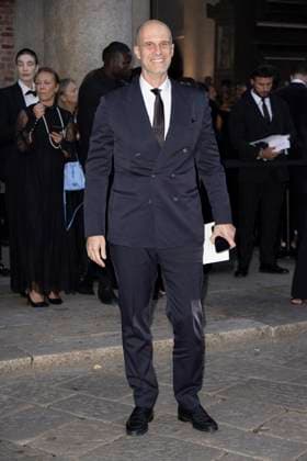 MFW Giorgio Armani arrivals MP Edoardo Ponti arrives to Pinacoteca of Brera to attending the Giorgio Armani fashion show is held during Milan s Fashion Week Womenswear Spring Summer 2026, on September 28, 2025 in Milan (Italy). Photo by Marco Piovanotto Abacapress.com  Copyright: xPiovanottoxMarco ABACAx