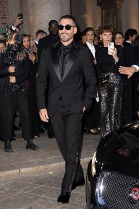 MFW Giorgio Armani arrivals MP Miguel Ángel Silvestre arrives to Pinacoteca of Brera to attending the Giorgio Armani fashion show is held during Milan s Fashion Week Womenswear Spring Summer 2026, on September 28, 2025 in Milan (Italy). Photo by Marco Piovanotto Abacapress.com  Copyright: xPiovanottoxMarco ABACAx