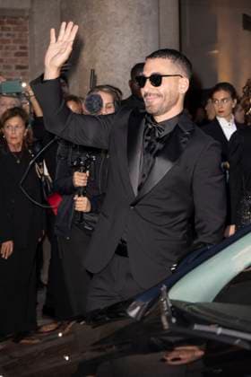 MFW Giorgio Armani arrivals MP Miguel Ángel Silvestre arrives to Pinacoteca of Brera to attending the Giorgio Armani fashion show is held during Milan s Fashion Week Womenswear Spring Summer 2026, on September 28, 2025 in Milan (Italy). Photo by Marco Piovanotto Abacapress.com  Copyright: xPiovanottoxMarco ABACAx