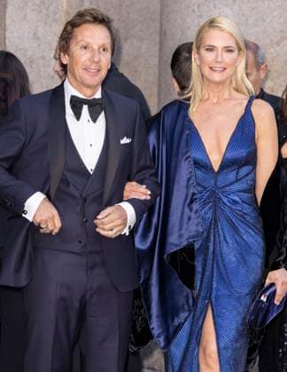 MFW Giorgio Armani arrivals MP Alejandro Gravier, Valeria Mazza arrive to Pinacoteca of Brera to attending the Giorgio Armani fashion show during Milan s Fashion Week Womenswear Spring Summer 2026, on September 28, 2025 in Milan (Italy). Photo by Marco Piovanotto Abacapress.com  Copyright: xPiovanottoxMarco ABACAx