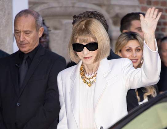 MFW Giorgio Armani arrivals MP Anna Wintour arrives to Pinacoteca of Brera to attending the Giorgio Armani fashion show during Milan s Fashion Week Womenswear Spring Summer 2026, on September 28, 2025 in Milan (Italy). Photo by Marco Piovanotto Abacapress.com  Copyright: xPiovanottoxMarco ABACAx