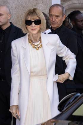 MFW Giorgio Armani arrivals MP Anna Wintour arrives to Pinacoteca of Brera to attending the Giorgio Armani fashion show during Milan s Fashion Week Womenswear Spring Summer 2026, on September 28, 2025 in Milan (Italy). Photo by Marco Piovanotto Abacapress.com  Copyright: xPiovanottoxMarco ABACAx