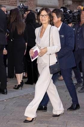 MFW Giorgio Armani arrivals MP Maria Stella Gelmini arrives to Pinacoteca of Brera to attending the Giorgio Armani fashion show during Milan s Fashion Week Womenswear Spring Summer 2026, on September 28, 2025 in Milan (Italy). Photo by Marco Piovanotto Abacapress.com  Copyright: xPiovanottoxMarco ABACAx