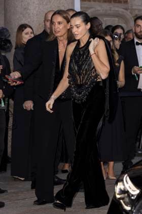 MFW Giorgio Armani arrivals MP Kasia Smutniak arrives to Pinacoteca of Brera to attending the Giorgio Armani fashion show is held during Milan s Fashion Week Womenswear Spring Summer 2026, on September 28, 2025 in Milan (Italy). Photo by Marco Piovanotto Abacapress.com  Copyright: xPiovanottoxMarco ABACAx