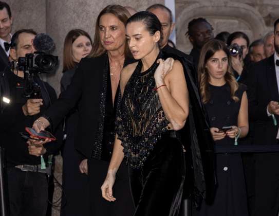 MFW Giorgio Armani arrivals MP Kasia Smutniak arrives to Pinacoteca of Brera to attending the Giorgio Armani fashion show is held during Milan s Fashion Week Womenswear Spring Summer 2026, on September 28, 2025 in Milan (Italy). Photo by Marco Piovanotto Abacapress.com  Copyright: xPiovanottoxMarco ABACAx